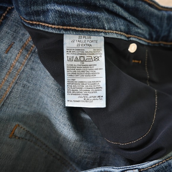 Old Navy 22 Secret Slim Bootcut Medium Stretch Denim Womens Jeans - Picture 4 of 10